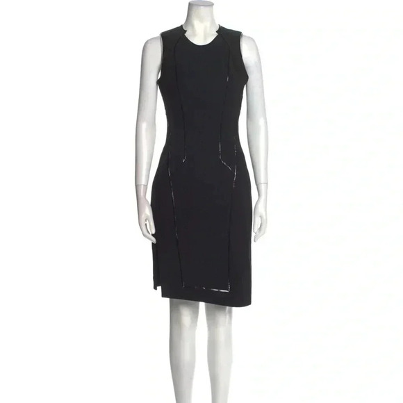 Helmut Lang Dresses & Skirts - 631 Helmut Lang Leather Sleeveless Dress Size 4 Color Black